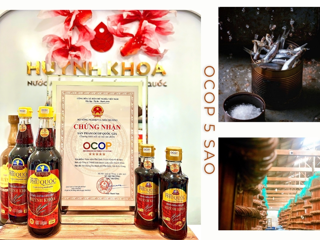 Chứng nhận sản phẩm OCOP 5sao